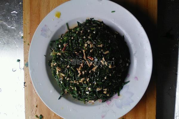凉拌荠菜的做法图解6