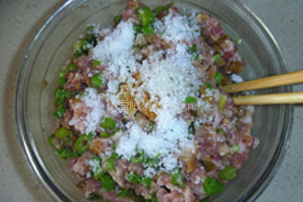 猪肉豆角馅饼的做法图解6