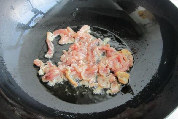 香干蒜薹炒肉丝的做法图解7