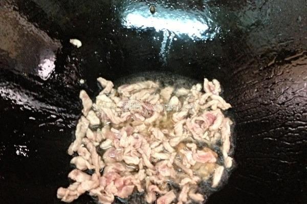 韭菜香干炒肉的做法图解3