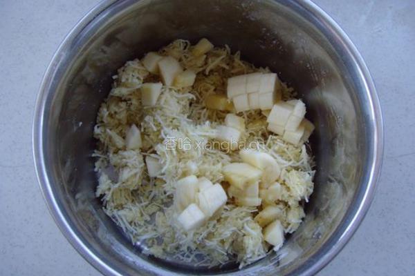 香蕉椰丝饼干的做法图解4