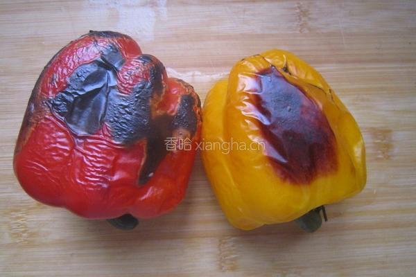 醋渍甜椒面包的做法图解3
