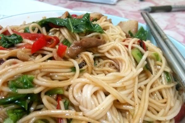 猪头肉炒面的做法图解8
