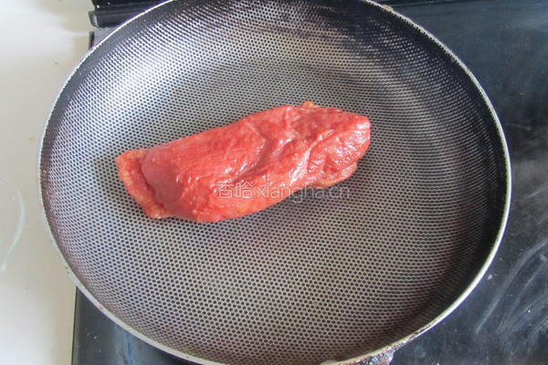 烟熏鸭脯肉红酒梨的做法图解6