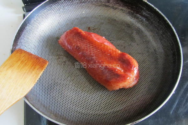 烟熏鸭脯肉红酒梨的做法图解7