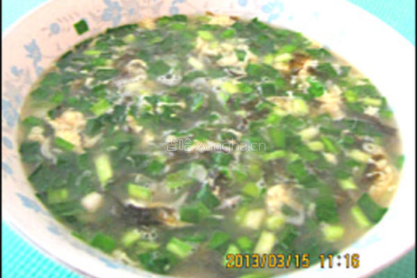 海虹汤韭菜打卤面的做法图解13