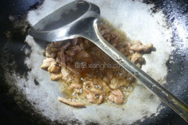榨菜里脊肉炒梅豆的做法图解4