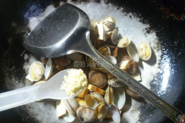 香干炒花蛤的做法图解9
