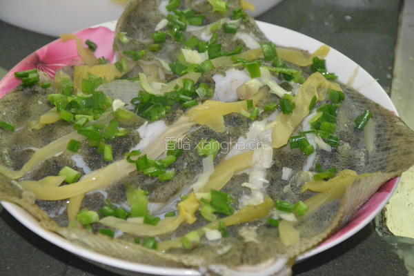 咸菜蒸多宝鱼的做法图解5
