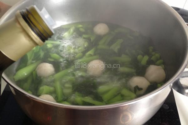 青菜鱼丸汤的做法图解6