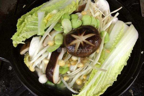 菌菇汤饭的做法图解2