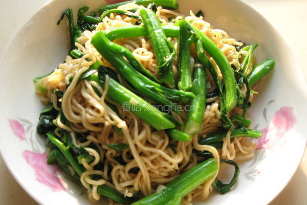 蚝油菜心面的做法图解6