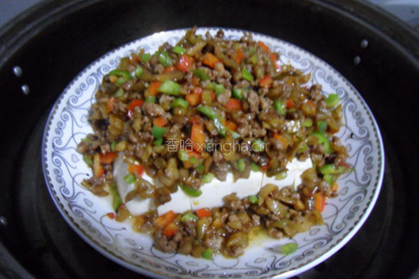 榨菜肉末蒸豆腐的做法图解10