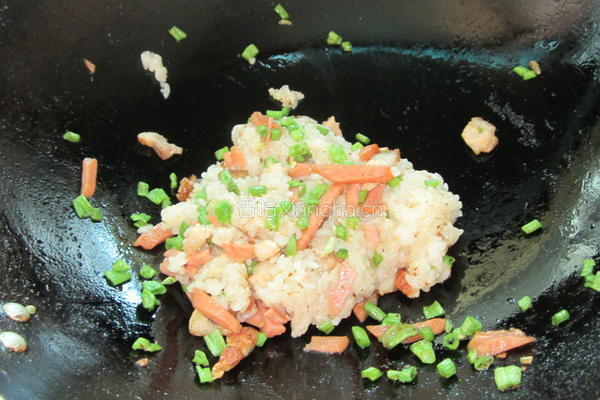 糯饭腊肉海苔卷的做法图解7