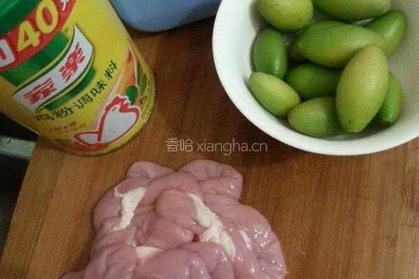 青橄榄炖猪粉肠的做法图解4
