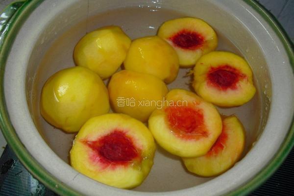 黄桃罐头的做法图解4
