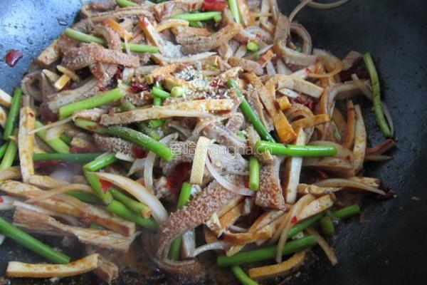 干锅牛肚的做法图解11