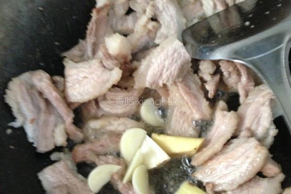 香干回锅肉的做法图解4