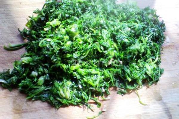 荠菜拌香干的做法图解4