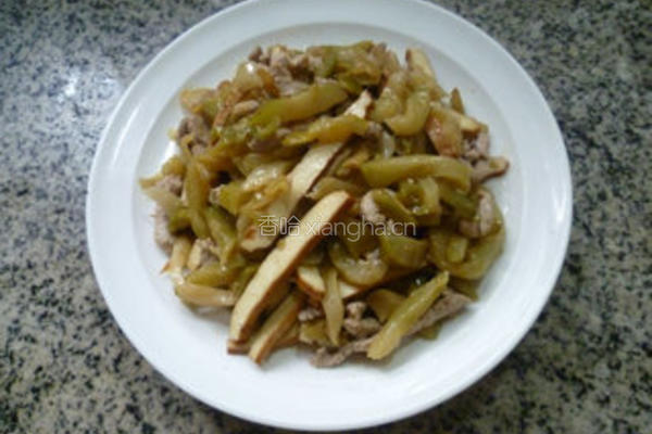 香干里脊肉炒榨菜的做法图解12