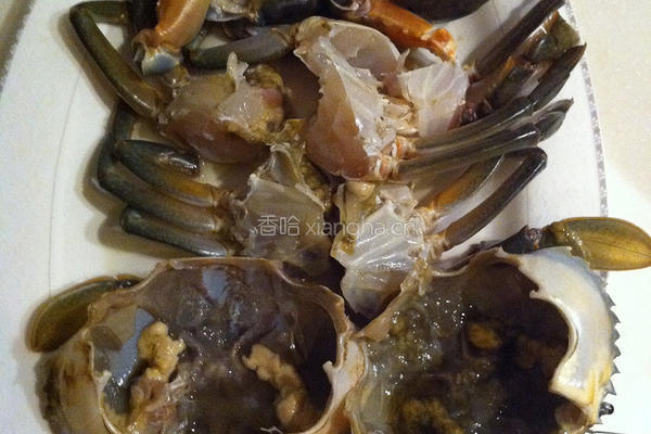 咸蛋黄炒蟹的做法图解2