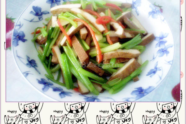芹菜炒香干的做法图解8
