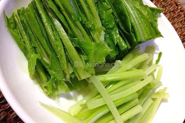 豆鼓鲮鱼油麦菜的做法图解3
