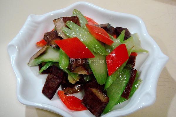 芹菜炒香干的做法图解5