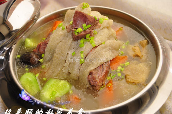 竹荪鹅火锅的做法图解15