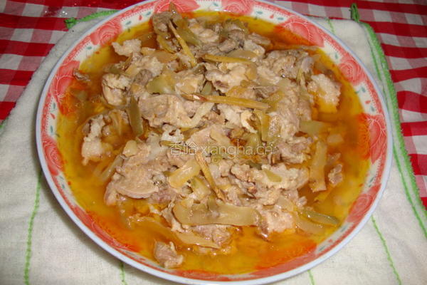 榨菜蒸肉的做法图解3