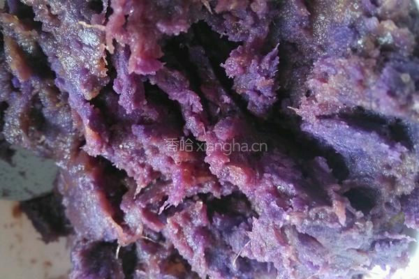 水晶紫薯饼的做法图解2