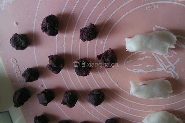 水晶紫薯饼的做法图解3