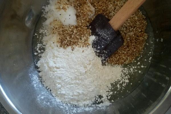 芝麻薄脆饼的做法图解3