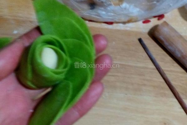 玫瑰花小馒头的做法图解4