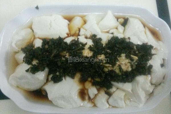 香椿拌豆腐的做法图解5