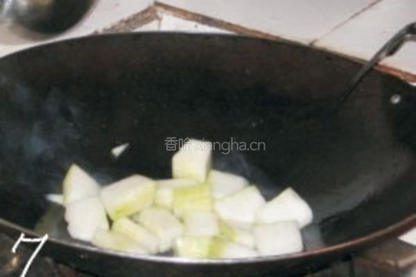 豆鼓烧冬瓜的做法图解7