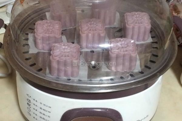 紫薯糯米糕的做法图解3