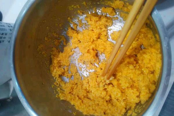 南瓜豆渣饼的做法图解4