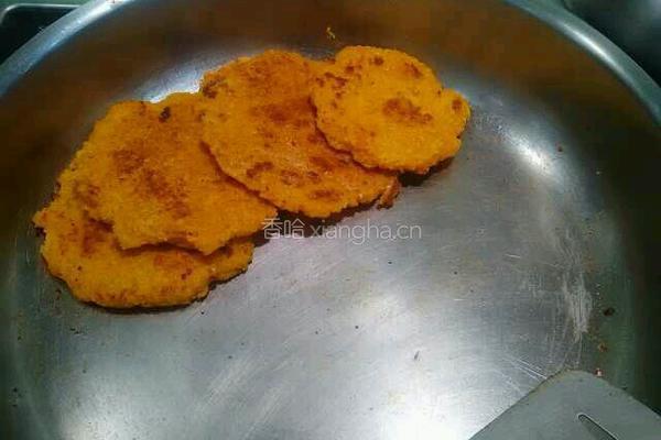 南瓜豆渣饼的做法图解7
