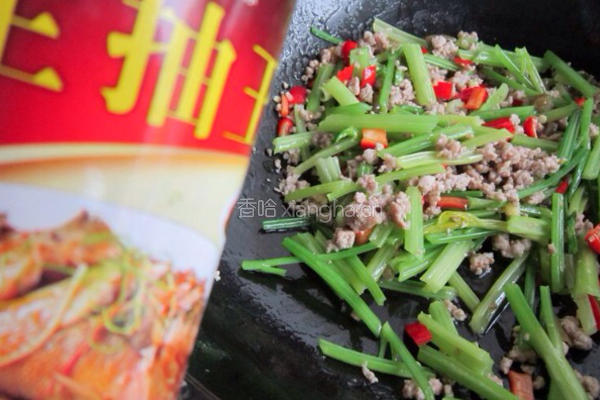 毛芹炒肉末的做法图解10