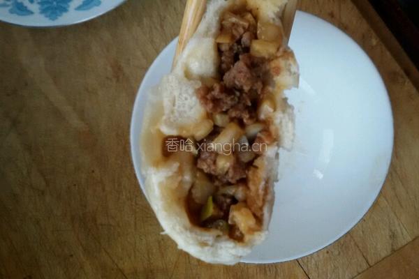 羊肉白菜包子的做法图解5