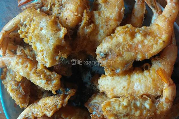 油炸大虾的做法图解4