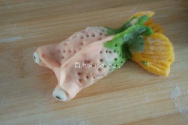 彩色金鱼小笼包的做法图解19
