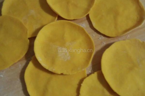 南瓜草帽豆沙包的做法图解5