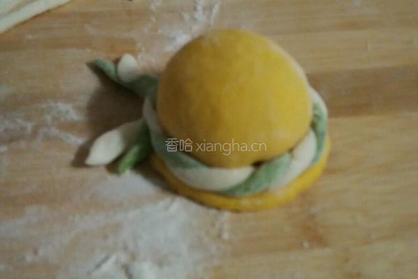 南瓜草帽豆沙包的做法图解11