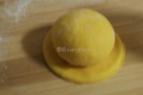 南瓜草帽豆沙包的做法图解9