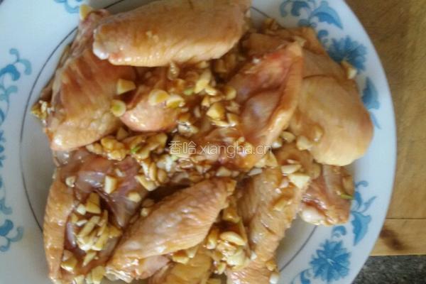 蒜香烤鸡翅的做法图解5