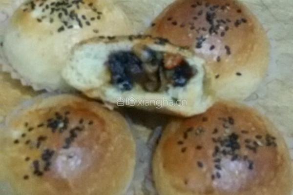 豆沙果料小餐包的做法图解6