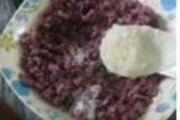 紫薯饼的做法图解2