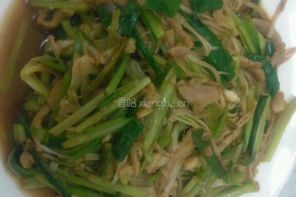 金针姑炒肉的做法图解5